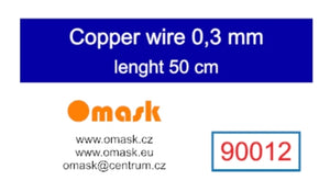 Omask 90012 Copper wire 0,3 mm lenght 50 cm