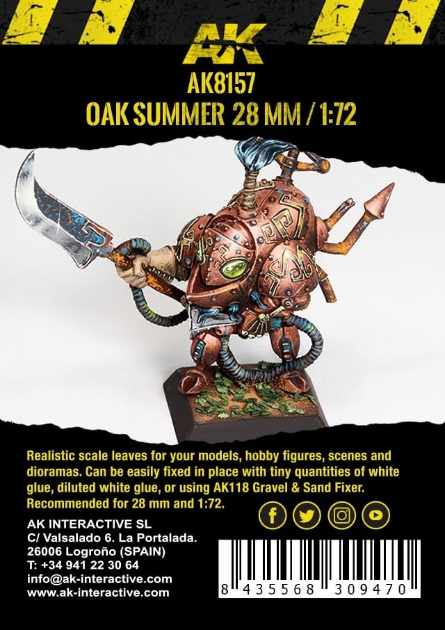 AK Interactive AK8157 OAK SUMMER LEAVES 28MM 1/72 – Bild 3