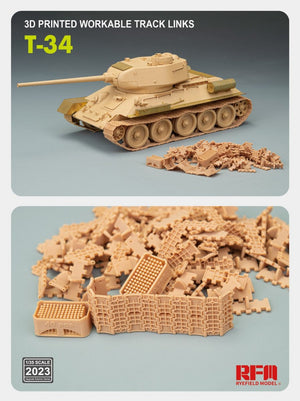 Rye Field Model 2023 T-34 3D PRINTED WORKABLE TRACK LINKS 1/35 – immagine 2