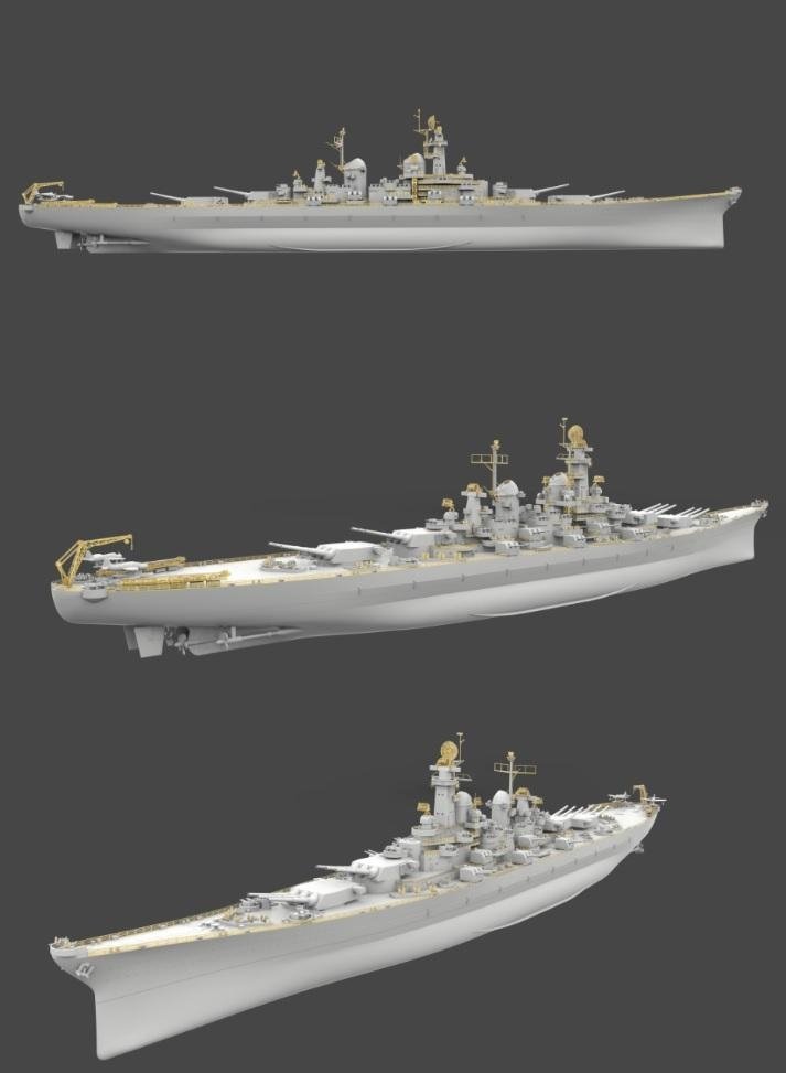 Very Fire VF700902 USS Louisiana BB-71 Montana Class Battleship 1/700 – Bild 4