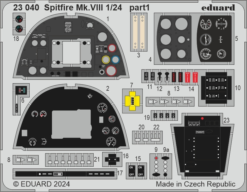 Eduard 23040 Spitfire Mk.VIII AIRFIX 1/24