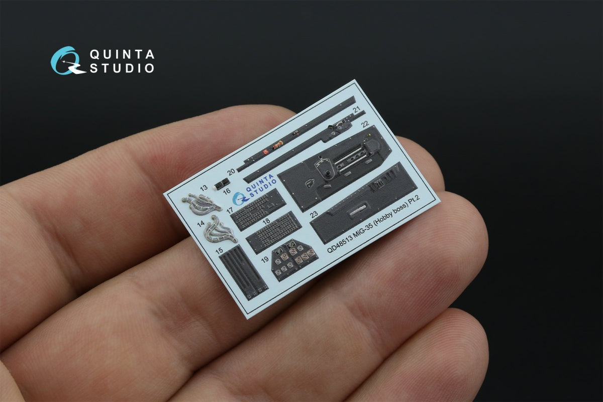 Quinta Studio QD48513 MiG-35 3D-Printed coloured Interior on decal paper (HobbyBoss) 1/48 – immagine 5