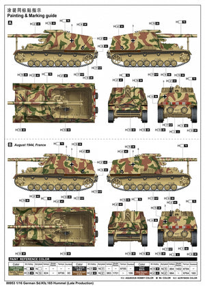 Trumpeter 00953 German Sd.Kfz.165 Hummel Late Production 1/16 – image 4