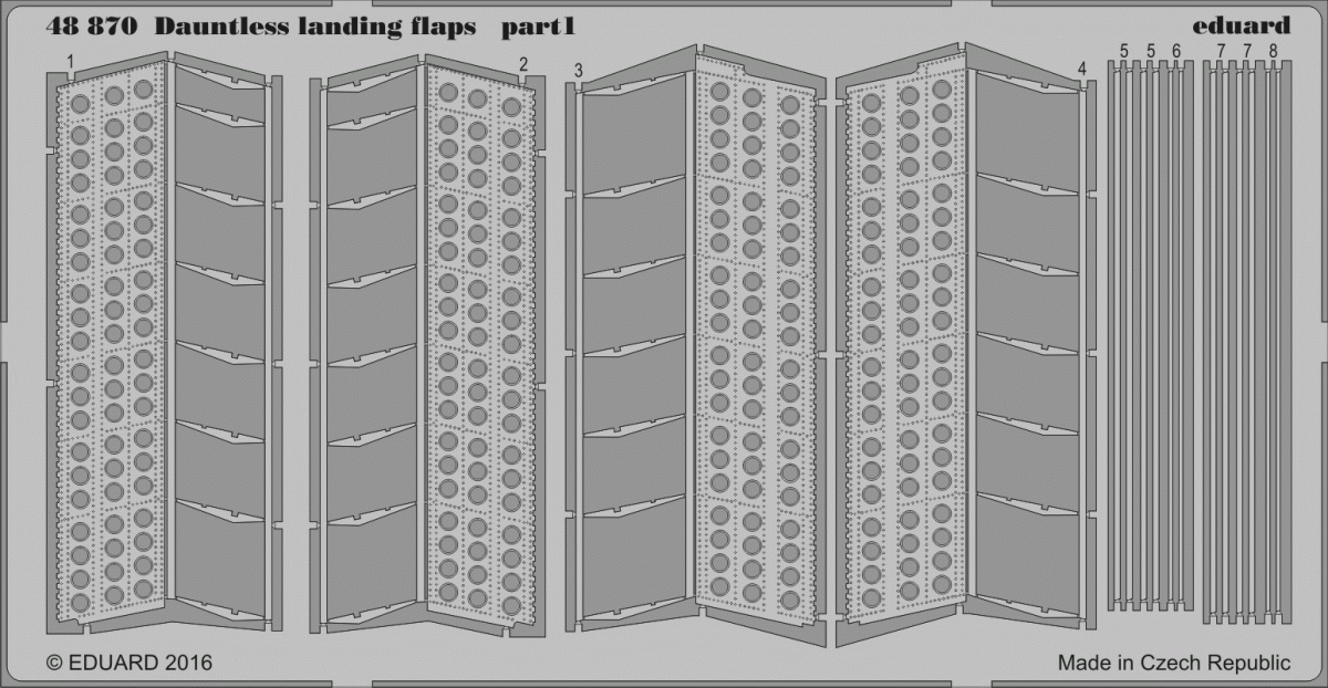Eduard 48870 Dauntless landing flaps 1/48 EDUARD – imagen 2