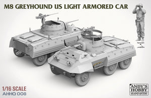 Andy&amp;#39;s Hobby Headquarters AHHQ-008 M8 Greyhound US light Armored Car 1/16 – immagine 5