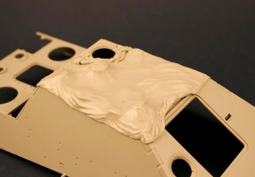 Panzer Art RE35-124 Jagdpanther roof with canvas cover 1/35 – Bild 2