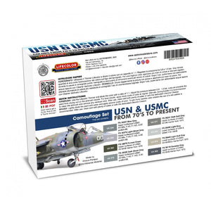 Lifecolor CE02 Acrylic paint Set American Aircraft Set 4 8x22ml – immagine 2