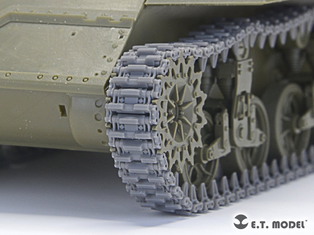 E.T. Model P35-039 WWII US ARMY M3/M5 Stuart Light Tank T36E6 Workable Track ( 3D Printed ) 1/35 – immagine 6