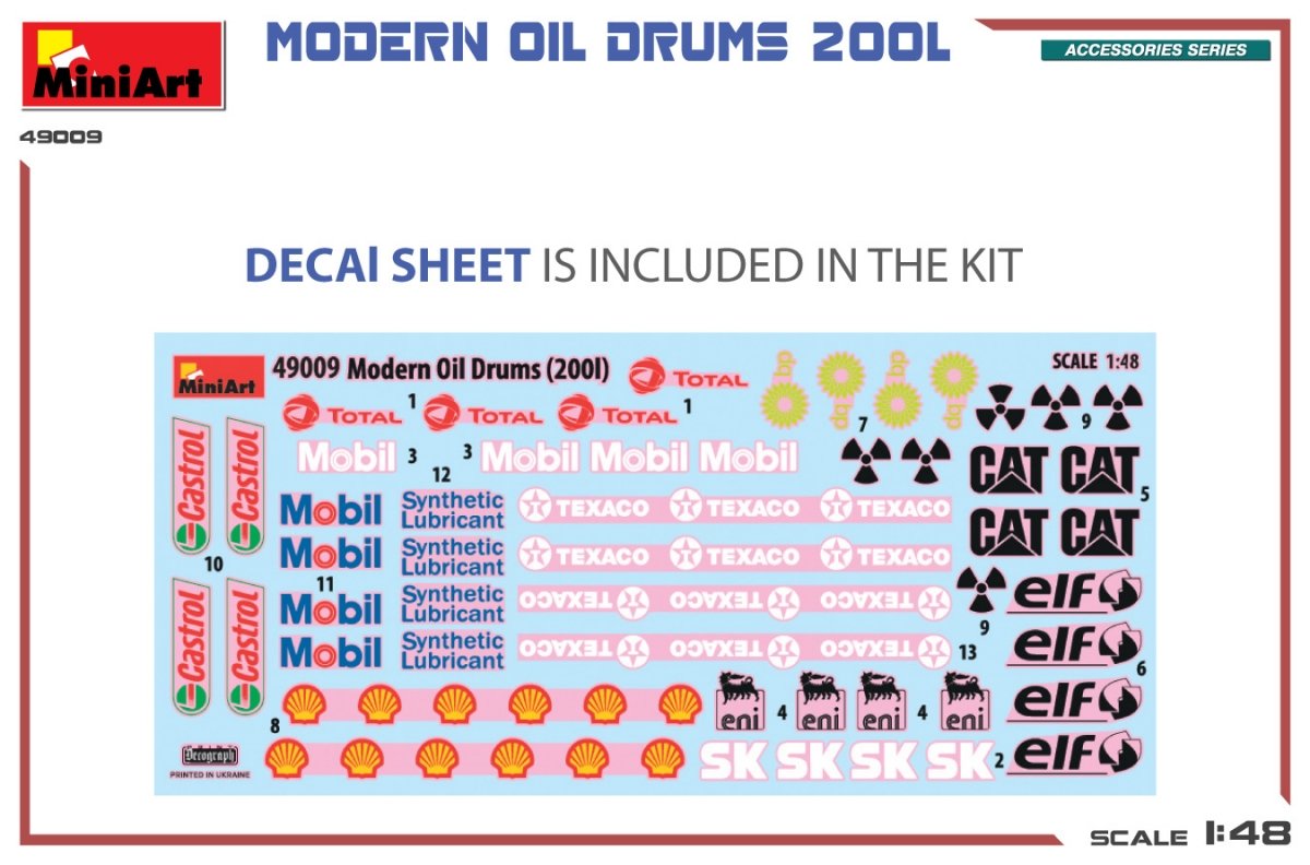 MiniArt 49009 MODERN OIL DRUMS 200L 1/48 – immagine 2