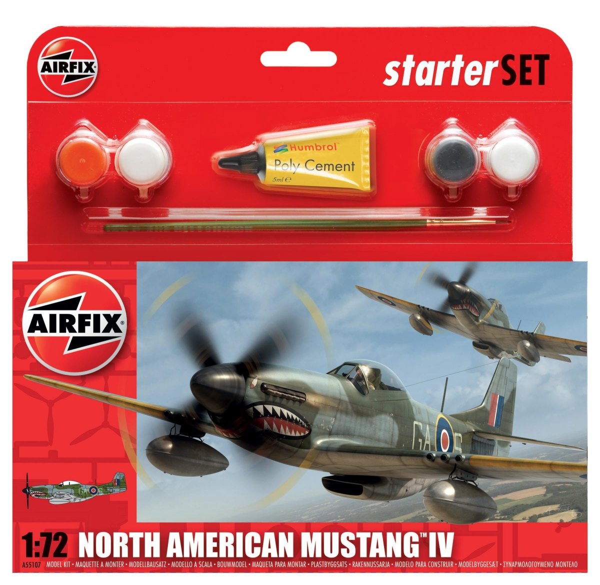 Maquette Airfix 55107A du Mustang IV nord-américain
