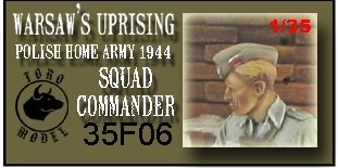 ToRo Model 35F06 Powstanie Warszawskie - dowódca oddziału / Warsaw Uprising 1944 - Squad commander 1/35 – immagine 2