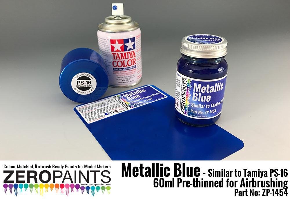 Peinture métallisée bleu Zero Paints ZP-1454 (similaire à PS-16) 60 ml