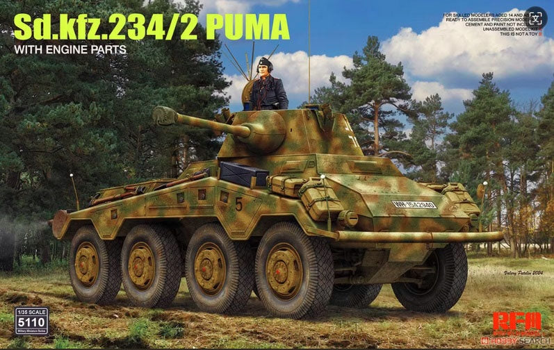 Voyager Model PE351302 WWII German Sd.Kfz 234 storage box late version For RFM 5110 1/35 – zdjęcie 5