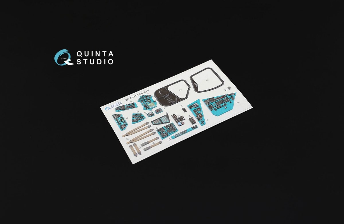 Quinta Studio QD72018 Mi-24P 3D-Printed &amp;amp; colored Interior on decal paper (for Zvezda kit) 1/72 – image 2