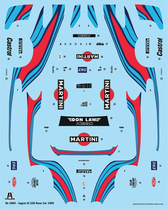 Italeri 3669 Jaguar XJ 220 Racing 1/24 – imagen 4