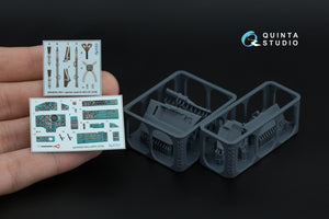 Quinta Studio QD+48560 MiG-25PD 3D-Printed &amp;amp; coloured Interior on decal paper (ICM) (with 3D-printed resin parts) 1/48 – immagine 4