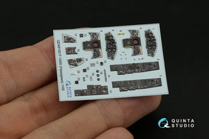Quinta Studio QD48150 F-104S 3D-Printed &amp;amp; coloured Interior on decal paper (Hasegawa) 1/48 – immagine 8