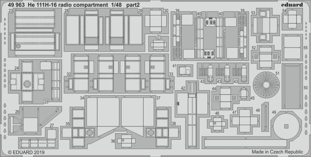 Eduard 49963 He 111H-16 radio compartment 1/48 ICM – immagine 2