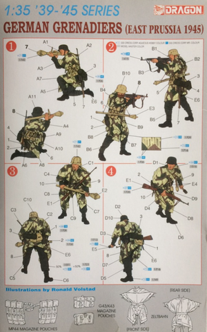 Dragon 6057 German Grenadiers East Prussia 1945 1/35 – immagine 2