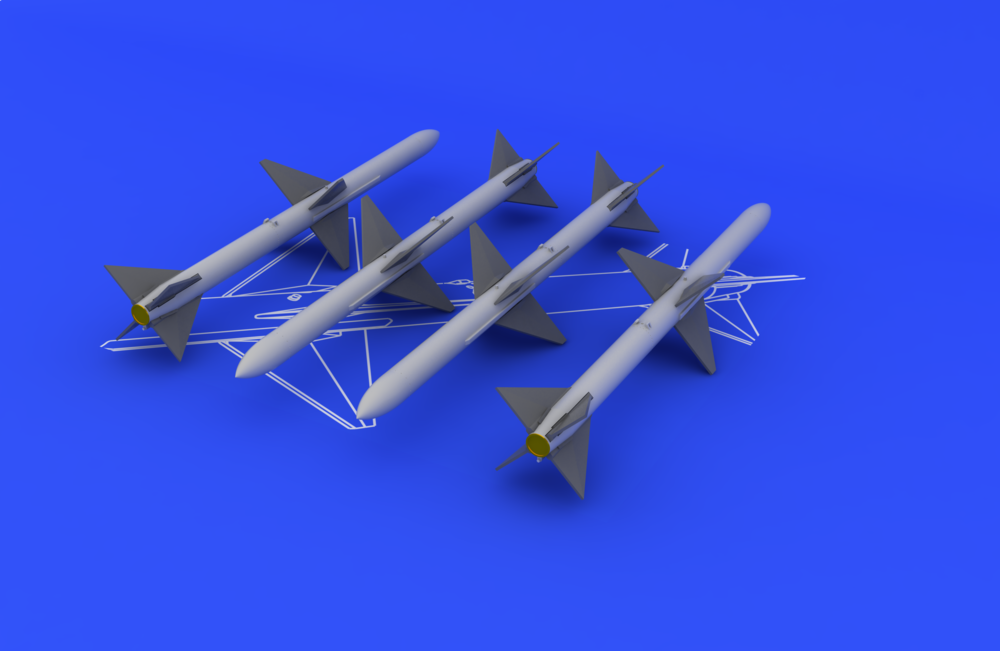 Eduard SIN64876 F-4B Air to Air weapons TAMIYA 1/48 – zdjęcie 3