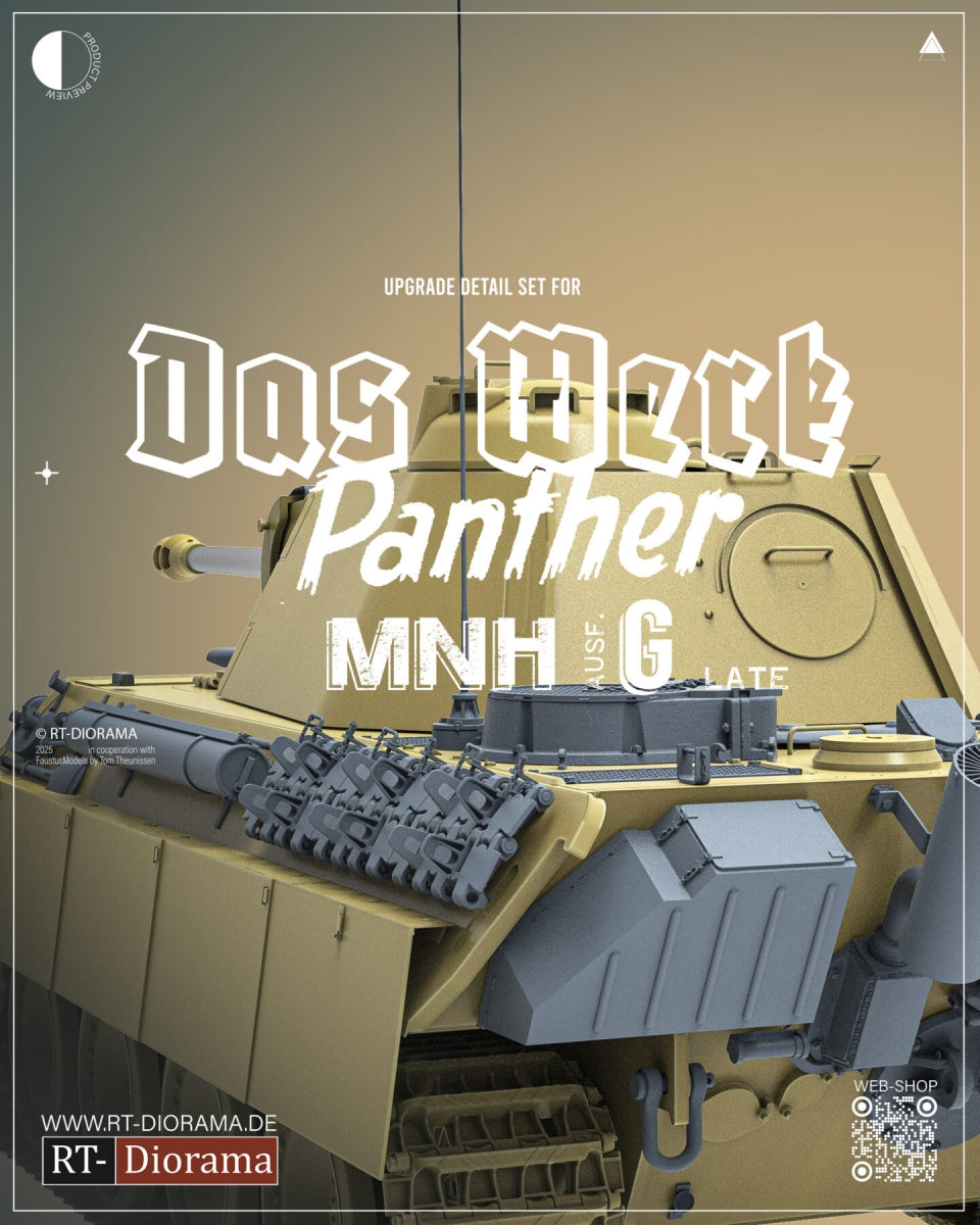 Faustus Models FM35009 Panther Ausf.G [MNH-Late] Detail Set for Das Werk 1/35