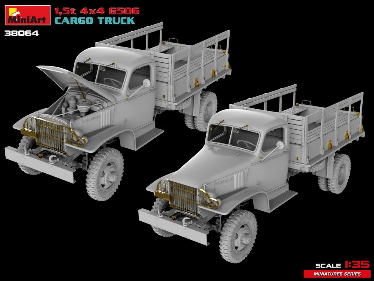 MiniArt 38064 1,5t 4×4 G506 CARGO TRUCK 1/35 – immagine 9