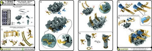 Master SM-350-093 USN 40 mm/56 Bofors quadruple mount ver.1 / with Mk-51 director - (resin, PE and turned parts) - (6pcs) 1/350 – Bild 9