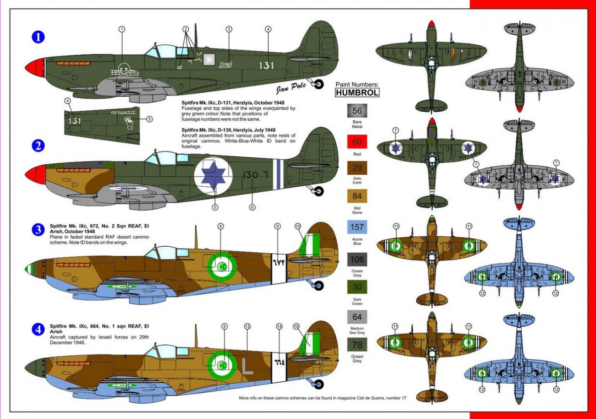 Maquette AZ7393 Supermarine Spitfire Mk. IXc IDF/AF REAF (1/72) – image 2