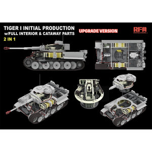 Rye Field Model 5131 Tiger I Initial Production Early 1943 w/ Full Interior Updated Version 1/35 – immagine 3