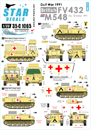 Star Decals 35-C1065 British FV432 and M548 1/35