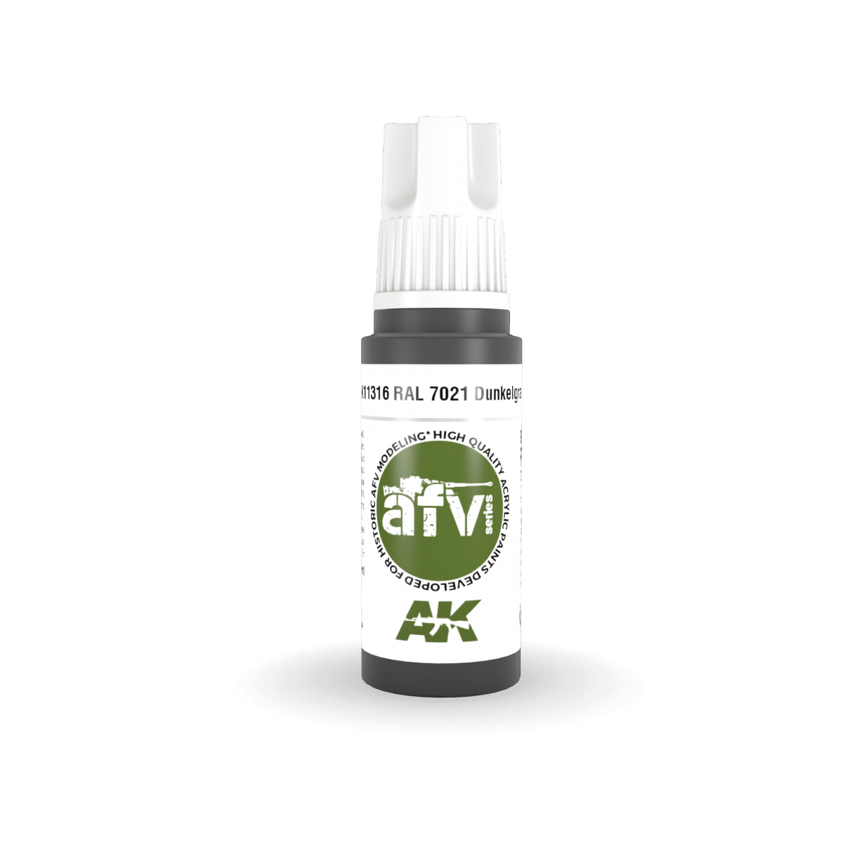 AK Interactive AK11316 RAL 7021 Dunkelgrau 17ml – zdjęcie 2