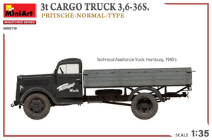 MiniArt 38079 3t CARGO TRUCK 3,6-36S. PRITSCHE-NORMAL-TYPE 1/35 – immagine 12