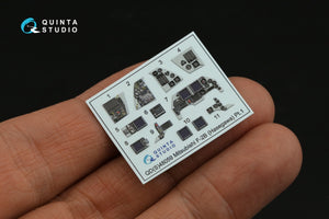 Quinta Studio QDS-48059 Mitsubishi F-2B 3D-Printed coloured Interior on decal paper (Hasegawa) (small version) 1/48 – immagine 5