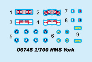 Trumpeter 06745 HMS York 1/700 – imagen 3