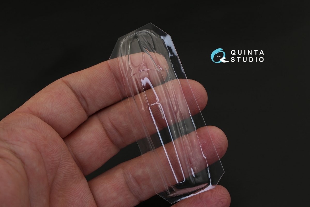 Quinta Studio QC48014 MiG-25 correction vacuformed clear canopy (for ICM kit) 1/48 – imagen 3