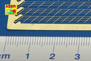 Aber 350-03 Ships aslant railing at 45 degree 1/350 – immagine 3