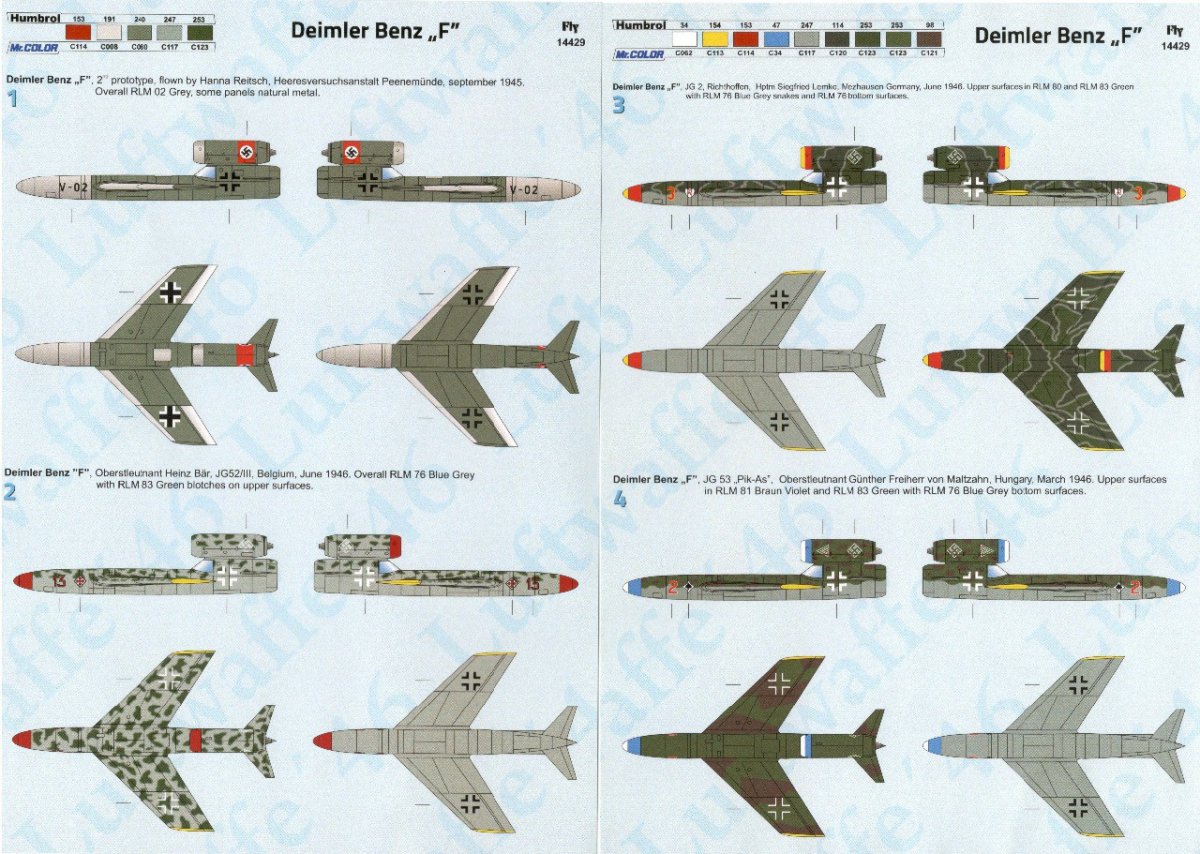 Fly 14429 Daimler Benz Projet F - Service allemand 1/144 – image 2