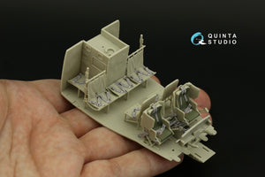 Intérieur coloré imprimé en 3D sur papier décalcomanie Quinta Studio QD48267 UH-1D (KittyHawk) 1/48 – image 7