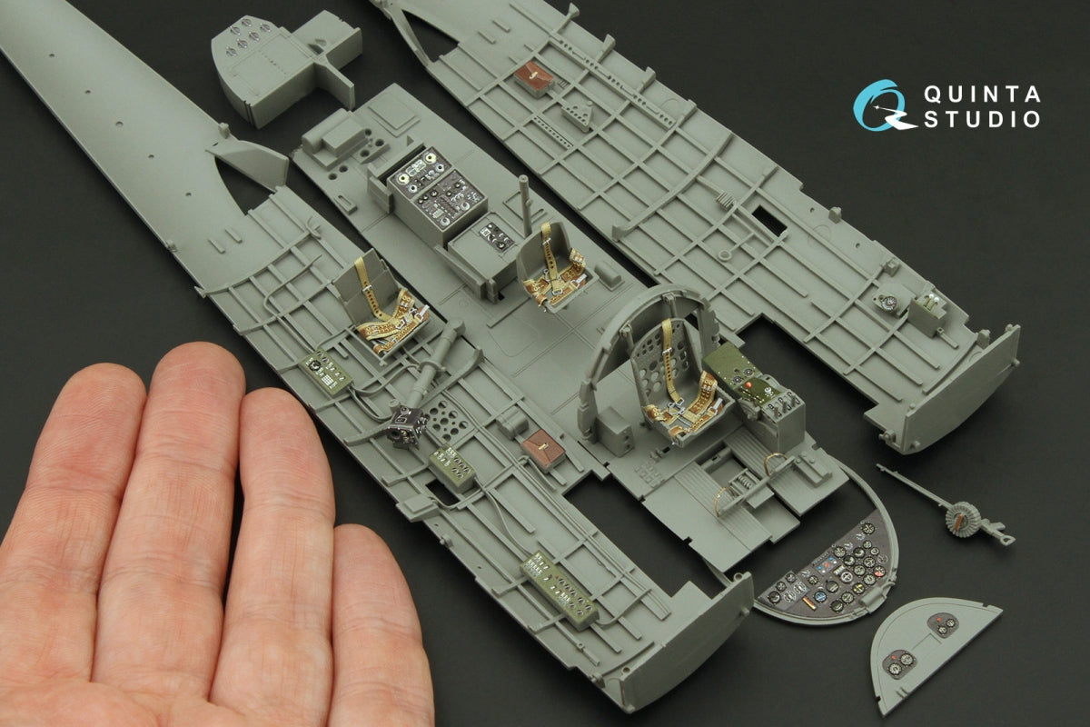 Quinta Studio QD35127 Nakajima B5N2 Kate 3D-Printed coloured Interior on decal paper (Border Model) 1/35 – immagine 10