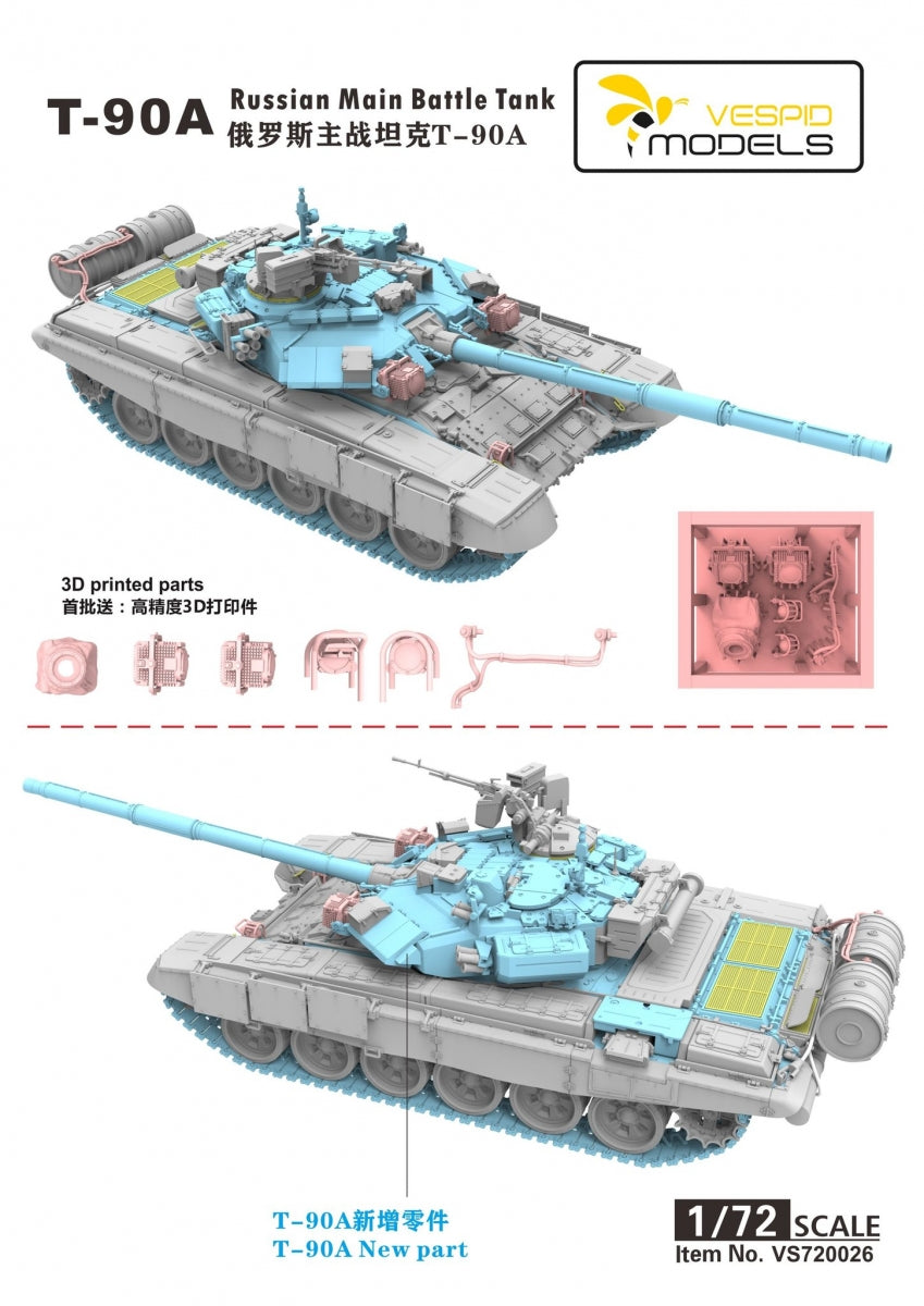 Maquette Vespid Models VS720026 T-90A Char de combat principal 1/72 – image 3