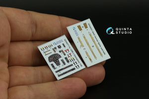 Quinta Studio QD48271 Hs 129B-2 3D-Printed &amp;amp; coloured Interior on decal paper (Hasegawa) 1/48 – immagine 11