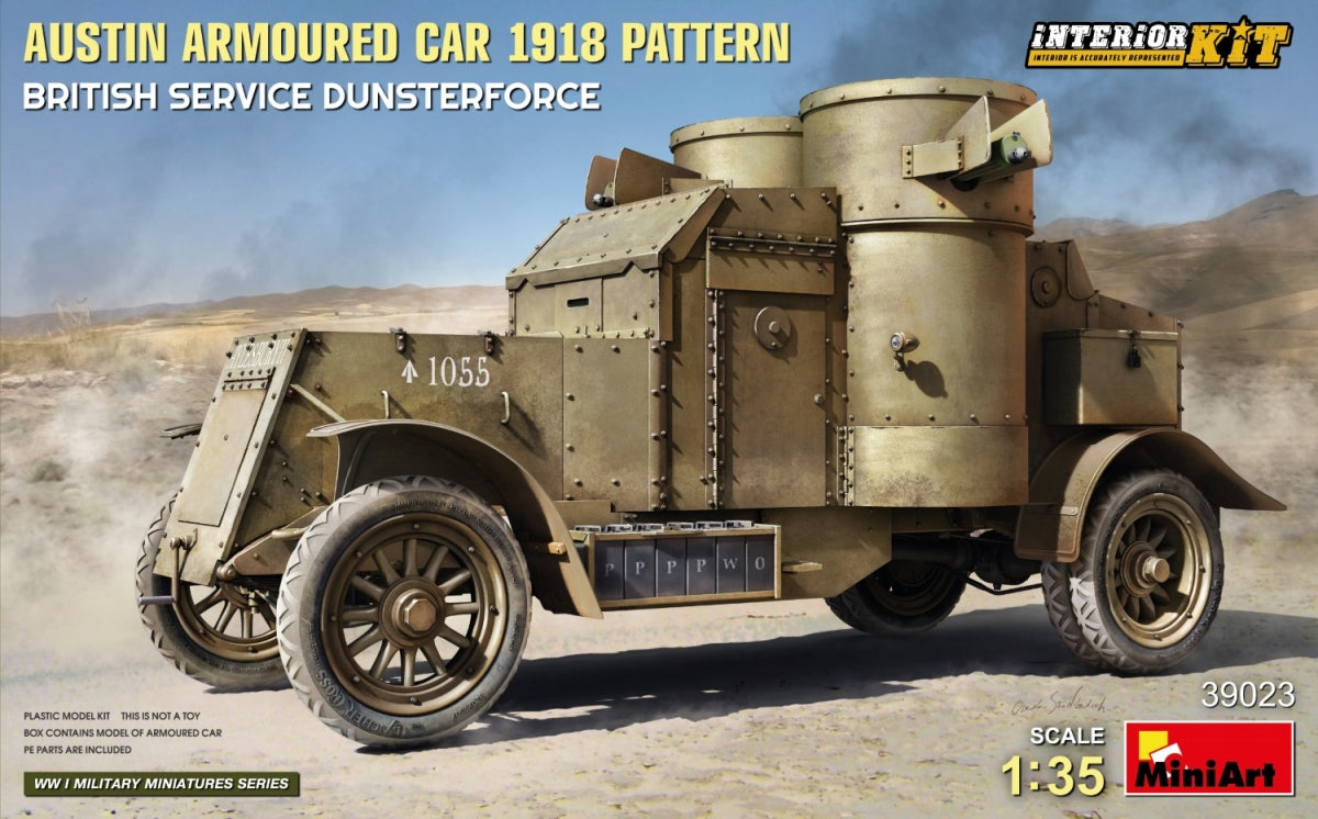 Miniart 39023 AUSTIN ARMORED CAR 1918 PATTERN. BRITISH SERVICE DUNSTERFORCE. INTERIOR KIT 1/35