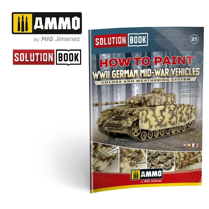 AMMO by Mig Jimenez 7727 SOLUTION BOX 21 – WWII German Mid-War Vehicles – immagine 3