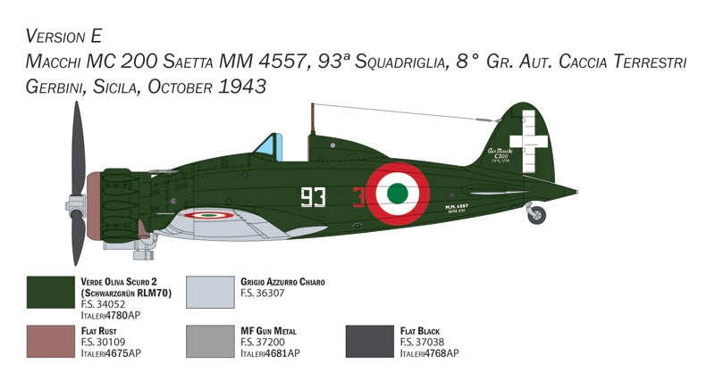Italeri 2767 Macchi C.200 Serie XXI-XXIII 1/48 – immagine 3