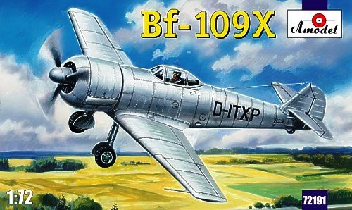 A-Model 72191 Messerschmitt BF-109X German experimental plane 1/72