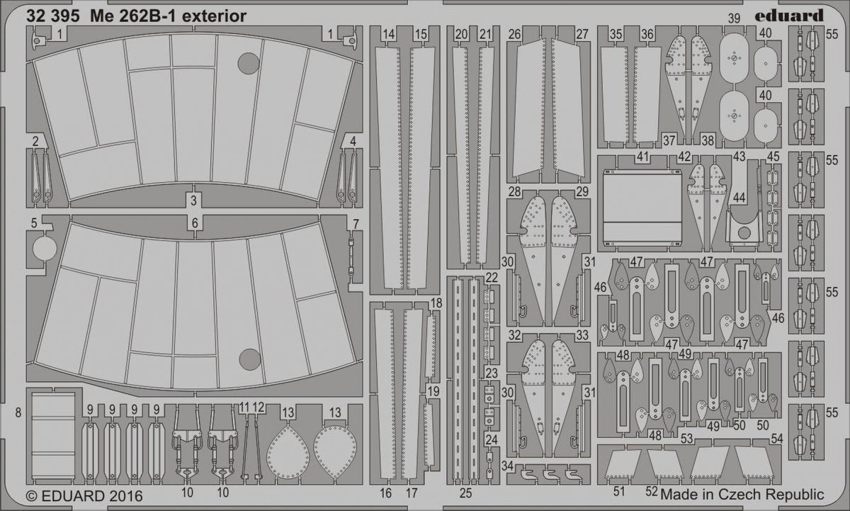 Eduard 32395 Me 262B-1 exterior REVELL 1/32