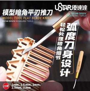 U-Star UA-90505 Flat Blade Knife 3 mm / Nóż z płaskim ostrzem 3 mm – immagine 4