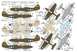 Hobby 2000 48047 P-39Q Airacobra USAAF ( Hasegawa + Cartograf + Maski ) 1/48