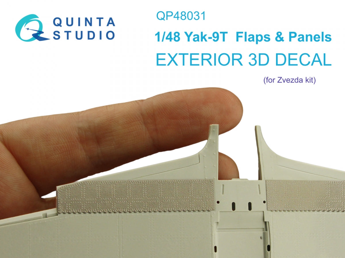 Quinta Studio QP48031 Yak-9T Flaps and panels (Zvezda) 1/48