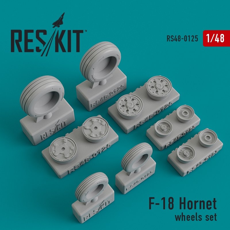 RESKIT RS48-0125 F-18C/D Hornet wheels set 1/48